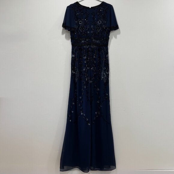 AIDAN MATTOX - EMBROIDERED NIGHT GOWN - SIZE 4 - Picture 6 of 6